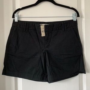 NWT LOFT Black 100% Cotton 5.5” Inseam Shorts Size 6P
